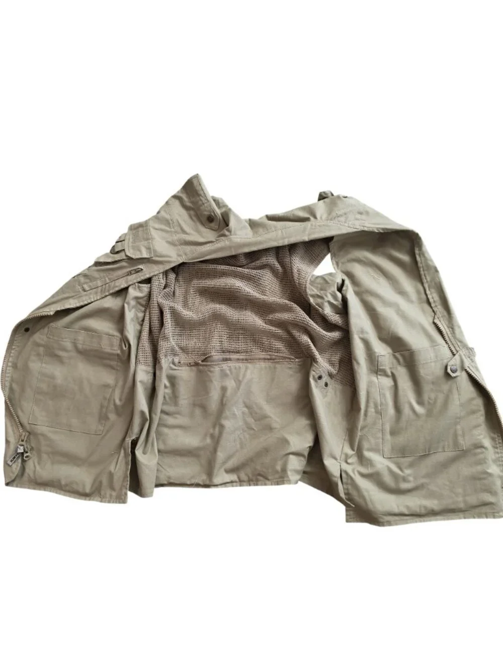 Humvee Adventure Gear 2XL Khaki Multi-Pocket Fishing Vest pockets Utility vest